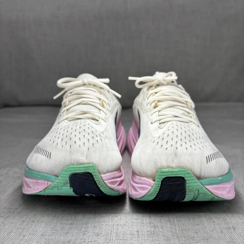 Altra Via Olympus Shoes White Pink Green Mesh Cushion Running Sneakers Size 9.5